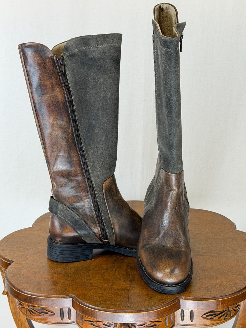 NIB Casta Roma Taupe Tall Riding Boot STUNNING Leather GORGEOUS #0321 EU 41